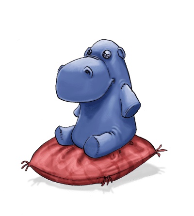 Dada hippo - Katia's lovey