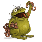 le crapaud à cheveux blancs