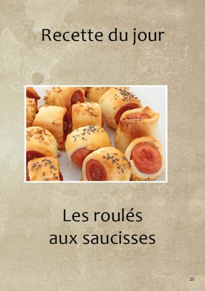 étape recette roulés saucisses