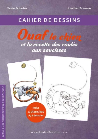 cahier de dessin ouaf ouaf le chien